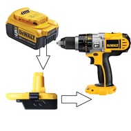 DEWALT 20v battery adapter for DEWALT 18v (machine and battery not included)