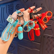 Creative Diving Tank Flippers And Goggle Keychain Set Mini Scuba Gear Pendant For Bag Keys And C5o7