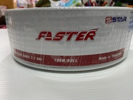 สายอากาศ RG6 Faster  100 เมตร ชีลล์ 60% (สีดำ) (สีขาว)