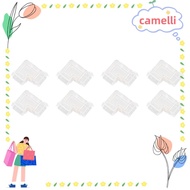 CAMELLI 8pcs LED Strip Light Connector, COB Solderless COB Connector, Easy Transparent 3Pin LED Conn