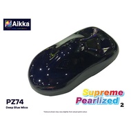 Aikka Supreme Pearlized PZ74 DEEP BLUE MICA Cat Kereta Motor Cat Bancuh Siap/ 2K Car Paint