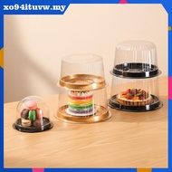 XOTUVW Transparent Round Cake Box 10Pcs 4 6 8 10 Inch Reusable Bakery Paaging Solution for Festivals