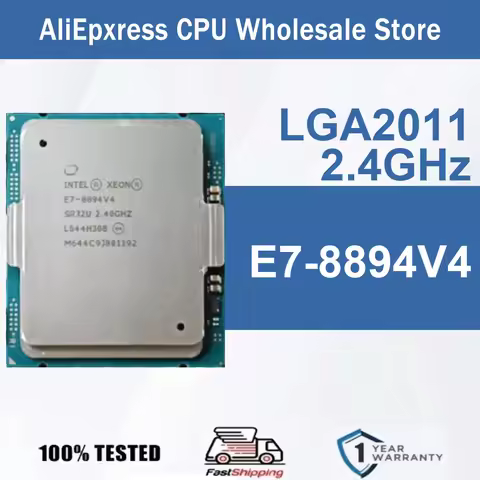 Intel Xeon E7-8894V4 24 Core 48 Thread 2.4GHz 165W 60MB Cache 14nm LGA 2011 SR32U DDR4-1333/1600/186