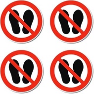 Enter the Area Prohibited – Prohibition Sign: P024 – DIN EN ISO 7010 / ASR A1.3 – Sticker: Diameter 