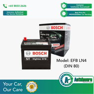 AutoInsure Bosch Car Battery EFB LN4 (DIN 80) (Doorstep Delivery)