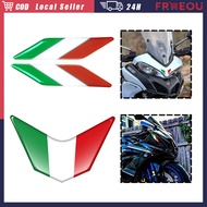 Italy Flag 3D EMBLEM Embossed Sticker Drip Glue Reflective Sticker Italy Fflag Sticker