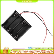 8pcs Aa Cells Battery (12v) Clip Holder Box Case Black