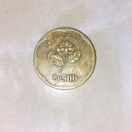 uang koin 500 lama melati kuning 1992