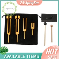 4Pcs Tuning Fork Set Tuning Fork Chakra Tuning Forks (4096C, MI528, 128C, OM136.1),Body Tuning Forks