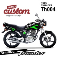Thunder motorcycle striping, Thunder 125 body sticker, Thunder premium decal