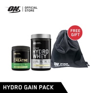 Optimum Nutrition Hydro Gain Pack ประกอบด้วย On Hydro Whey 1.75 Ibs.- Choc + On Creatine 300 g. Free