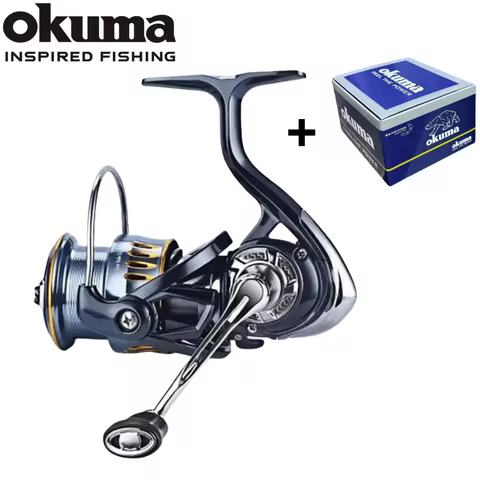 New Okuma Spinning Reel All Metal Spinning Wheels Seawater Spinning Fishing Reels 5.5:1 Gear Ratio, 