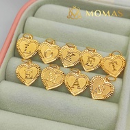 916 Gold Letter Pendant Name Pendant Fruit Bajet Gold Chain 916 Alphabet Pendant Gift