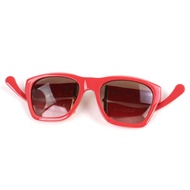 香奈兒 71692 Coco Mark Matelasse 方形折疊太陽眼鏡，限量版，粉紅色，示範鏡片，義大利製造，狀況極佳，含盒子和眼鏡盒。