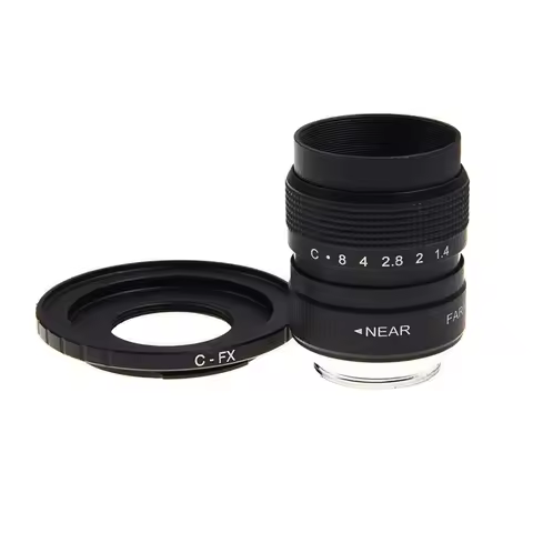 FUJIAN 25mm F1.4 C Mount CCTV f1.4 camera Lens +C-FX for Fuji Fujifilm X-E2 X-E1 X-Pro1 X-M1