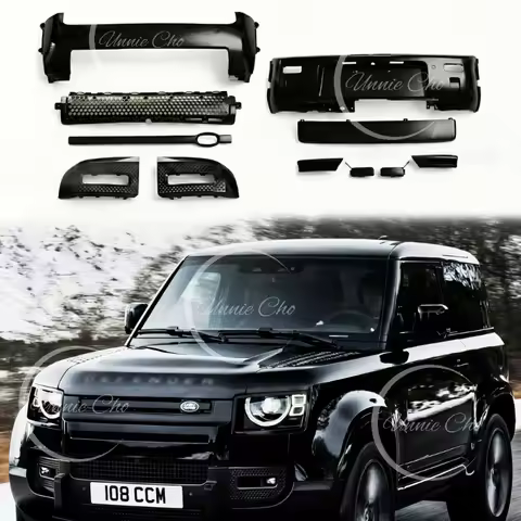 For Defender Glossy Black Body Kits Bumper Guard for Land Rover Defender 90 110 L663 Accessories 202