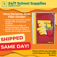 NOTEBOOK FILLER DIVIDER 6 x 8.5 Inches 10 Division Binder Notebook Assorted Designs and Colors with 