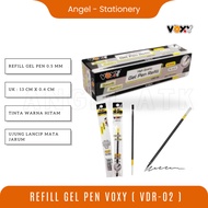 HITAM Voxy Taper Pen Refill / Pen Ink Refill / Black / 20 Pcs / Gel Ink Pen Gel Refill 0.5mm / Anti-