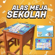 Alas meja murid sekolah penutup meja sekolah set keceriaan kelas school table cover table cloth