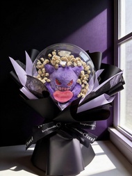 現貨  畢業花束 ‼️‼️乾花滿天星花束+ 耿鬼 +袋 +LED燈 情人節禮物 告白 花束 番梘花 520花束 滿天星 勿忘我 母親節花束 母親節禮物 情人節禮物 520花束 告白 賞月 聖誕節 聖誕