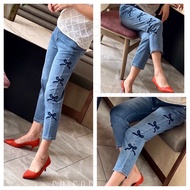 กางเกงChicagoแบรนด์รุ่นงานปักโบว์#P1906