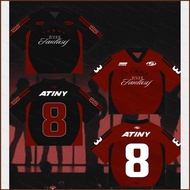 YB3 ATEEZ ATINY fans gift streetwear T-shirt number 8 jersey short sleeve top BY3