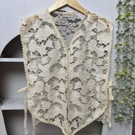 Delova Wardrobe - Hanum Vest Rompi Brukat Prada Modern Casual Modern Casual | Vintage Bordir Premium