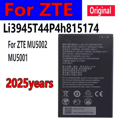 Hot selling on the platform 4500mAh New Li3945T44P4h815174 For ZTE MU5002 MU5001 For ZTE MU5002 MU50
