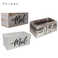 [Baosity11] Letter Organizer Mail and Key Holder Wood Desk Mail Organizer Envelope Bill