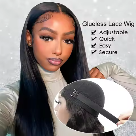 Glueless Pre Cut Straight 9x6 7x5 HD Lace Closure Wig Indian Human Hair 4x6 5x5 Lace Wigs for Women 