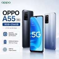 OPPO A55 5G | Telefon Pintar 5G | RAM 8GB + ROM 256GB | 6.51 Inch | 5000mAh | 50MP | Android 12