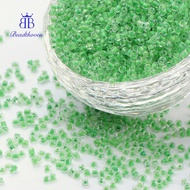 1pound 12/0 Glass Seed Beads Inside colors Lime Green 2mm 30000pcs/pound