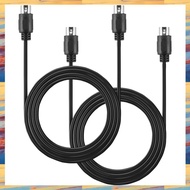 (CYZG) 2-Pack 5-Pin DIN MIDI Cable, 3-Feet Male to Male 5-Pin MIDI Cable for MIDI Keyboard,Keyboard 