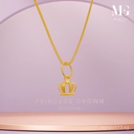 Merlin Goldsmith 916 22k Gold Princess Crown Necklace