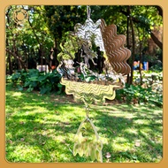 Halloween Series Witch Outdoor Rotating Stainless Steel Bearing Wind Chime Courtyard Home Decoration