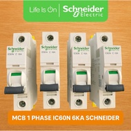 MCB 1P IC60N 1 Phase 6A 10A 16A 63A Schneider Original