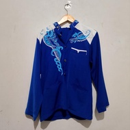 Baju Koko Pria Lengan Panjang Al Bar Biru L Second original Preloved