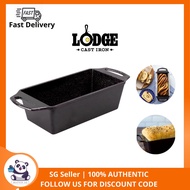 Lodge 8.5 x 4.5 Inch Seasoned Cast Iron Baking Loaf Pan,  Black