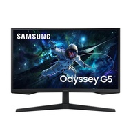 【贈7-11禮券300元】SAMSUNG 三星 32吋曲面電競螢幕 G5 黑 (S32CG552) (2024)