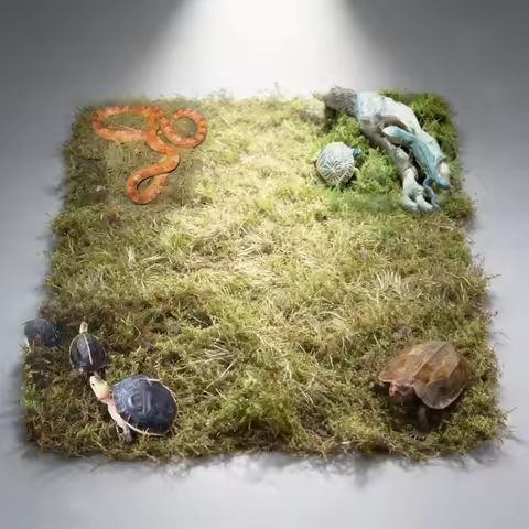 Natural Dried Moss Reptile Terrarium Bedding Snake Turtle Lizard Hibernation Substrate Vivarium Deco