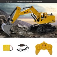 ALX Remote Control Kereta Mainan Kawalan Jauh RC Alloy Excavator RTR Mechanical Car Vehicle Toys