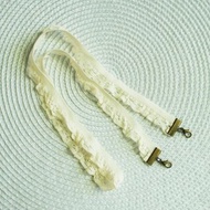 Lovely【荷葉蕾絲15mm總長60公分、米】大人版口罩掛繩