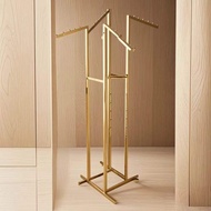 QIUZHISE | 4 Arms Stainless Steel Clothing Display Stand