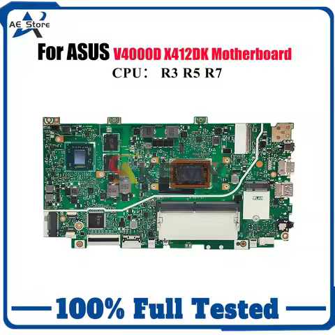X412DK Laptop Motherboard For ASUS VivoBook V4000d X412D X412DK Notebook Mainboard With R3 R5 R7 CPU