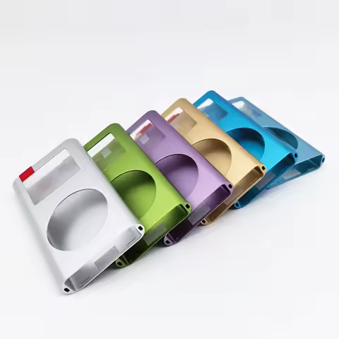 iPod Mini Blank Metal Housing Shell with Lens Window, Full Replacement Case Cover for 1st & 2nd Gen 