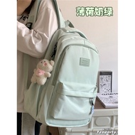 👍New Student Bag Girls' Large Capacity Backpack Ins Travel Bag