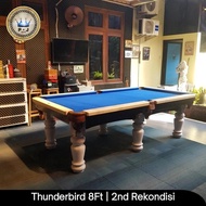 PJ - Meja Billiard | Thunderbird 8 Ft| Original 3 Pcs Slate Stone - Bekas