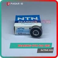 NTN 626 2RS BEARING DIAMETER 6X19X6 MM JAPAN BEARING TWO-SIDED RUBBER CAP BEARING KLAHER LAHER