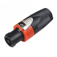 NL4FC Speaker Cable Amplifier Connector, Audio Speaker Plug Twist Lock 4 Pole Speaker Plug Compatibl