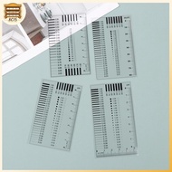 [8C15] Measuring Pass Badge Gauge Stain Card Point Gauge Wire Gauge Transparent Film Ruler Welding G